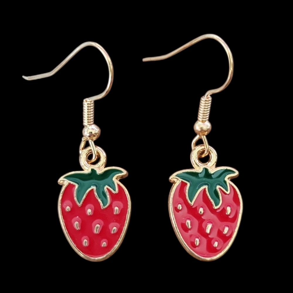 Cute Strawberry Earrings